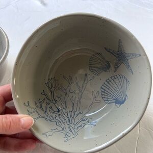 Pfaltzgraff Southport bowls cereal/soup bowls set of 2 new nautical beachy dish